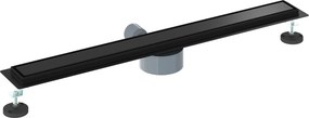 vidaXL Σιφόνι ντους 2-σε-1 με 360° σιφόνι Μαύρο 80 cm