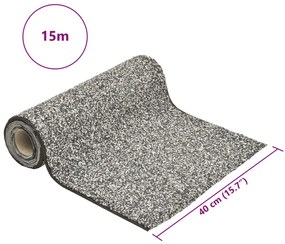 vidaXL Μεμβράνη Λίμνης με Όψη Πέτρας Γκρι 1500 x 40 εκ.