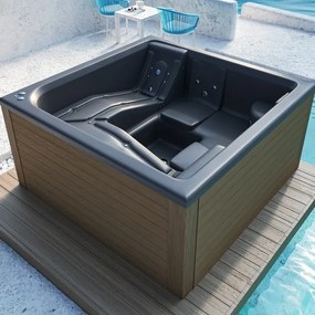 Sanitec Riviera 195x195 - SPA Εξωτερικου Χωρου - Λευκό Ματ