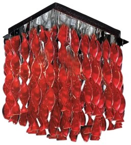 Φωτιστικό Οροφής - Πλαφονιέρα W28048R 8xG9 40W Red-Silver Aca