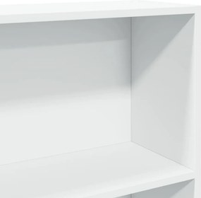 vidaXL Βιβλιοθήκη με 5 Ράφια Λευκή 80x30x189 εκ. Επεξεργασμένο Ξύλο