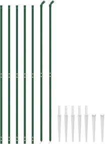 vidaXL Συρματόπλεγμα Περίφραξης Πράσινο 2,2 x 10 μ. με Καρφωτές Βάσεις