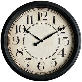 Ρολόι Τοίχου ArteLibre Μαύρο Πλαστικό Φ51x5.5cm