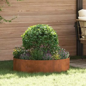 vidaXL Δακτύλιος γλάστρας 5 pcs Καφέ 80 x 80 x 20 cm