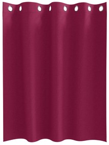 vidaXL Κουρτίνες με κουρτίνες 2 pcs Κόκκινο 140 x 140 cm Πολυεστέρας