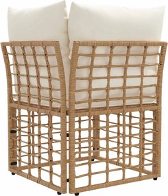 vidaXL Μονάδα Γωνιακού Καναπέ Εξωτερικού Χώρου Modular Φυσικό