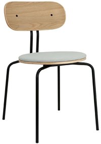 Καρέκλα Τραπεζαρίας Curious Black 5916-3C719-03 44,5x48x77,5cm Light Grey-Black Umage Steel,Polywood