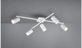 Σποτ Φωτιστικό Οροφής 5xGU10 Κινητό Marley Trio Lighting-612400501-Λευκό 612400501