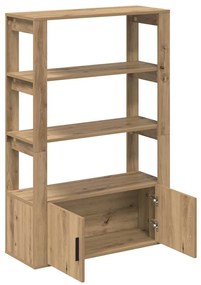 vidaXL Πλαϊνό γραφείο artisan δρυς 30 x 80 x 119.5 εκ