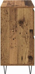 vidaXL Πλαϊνό γραφείο Παλιό ξύλο 60 x 35 x 70 cm