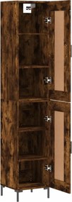 vidaXL Ντουλάπι Καπνιστή δρυς 34,5x34x180 εκ. από Επεξεργασμένο Ξύλο