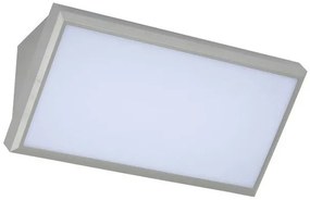 Αδιάβροχη Απλίκα LED Διάχυτη 20W 1000lm 110° Γκρι Φυσικό Λευκό 218237 VTAC-218237-Γκρι 218237