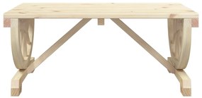 vidaXL Τραπεζάκι Σαλονιού Κήπου 90 x 50 x 40 εκ. από Μασίφ Ξύλο Ελάτης