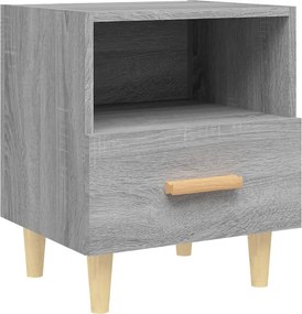 vidaXL Κομοδίνο Γκρι Sonoma 40 x 35 x 47 εκ.