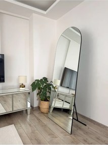 Stewehome Οβάλ επιδαπέδιος καθρέφτης χωρίς πλαίσιο Λευκό 180x70 cm