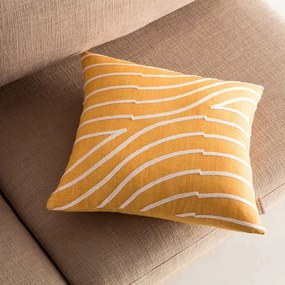 Μαξιλαροθήκη 43x43 GOFIS HOME Amon Mustard― 261/10