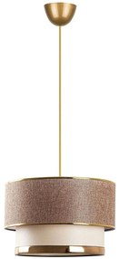 Φωτιστικό Οροφής Cake 390FLH1817 Φ30x65cm E27 40W Beige-Gold Opviq