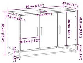 ΝΤΟΥΛΑΠΙ ΝΙΠΤΗΡΑ ΜΠΑΝΙΟΥ ΚΑΦΕ ΔΡΥΣ 90X33X60 CM 849273