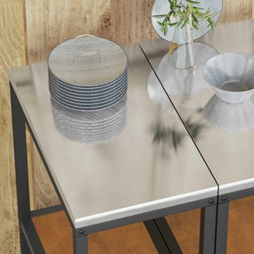 vidaXL Ράφι Κουζίνας HATTEM Σκ rusty 30 x 50 x 92 εκ Ατσάλι