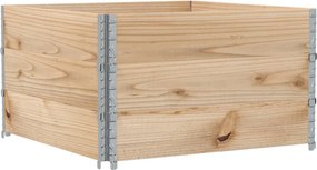 vidaXL Κολάρα Παλέτας 3 τεμ. 100x100 εκ. από Μασίφ Ξύλο Πεύκου