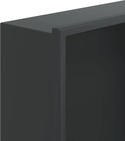 vidaXL Εσοχή Ντους Βουρστ. Μαύρο Ματ 32x62x9 εκ. Αν. Ατσάλι