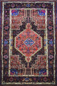 Χειροποίητο Χαλί Persian Nomadic Hameda Wool 220Χ125 220Χ125cm