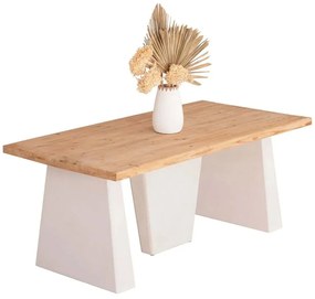 Τραπέζι Santorini HM18042 179x90x75cm White Mdf, Wood