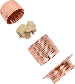 vidaXL Λαμπτήρες 2 τεμάχια Rose Gold E27