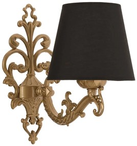 Φωτιστικό Τοίχου - Απλίκα Claire 390FLH2329 26x24cm 1xE27 40W Black-Gold Opviq