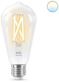 Έξυπνη Λάμπα E27 60W ST64 LED Διάφανο Νήματος 3CCT Dimmable 929003018622 Wiz-929003018622-Διάφανο 929003018622