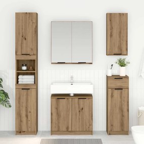 vidaXL Ντουλάπι Μπάνιου Artisan Oak 64,5 x 33,5 x 59 εκ.