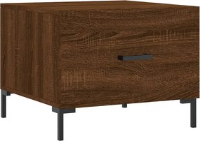 vidaXL Τραπεζάκι Σαλονιού Καφέ Δρυς 50x50x40 εκ. Επεξεργασμένο Ξύλο