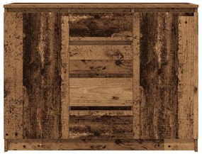 Συρταριέρα με Συρτάρια Παλαιό ξύλο 100,5x35x76 εκ. Επεξ. Ξύλο - Καφέ