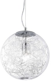 Φωτιστικό Οροφής Mapa Max 045115 30x36/245cm 1xE27 60W Chrome Ideal Lux