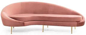 Καναπές Τριθέσιος Eses Left 560ARE1350 255x120x85cm Pink