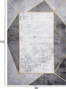 ΧΑΛΙ ΣΑΛΟΝΙΟΥ JOSIANE ΓΚΡΙ HM7676.23 80X150εκ.