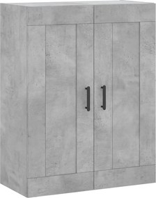 vidaXL Ντουλάπι Επιτοίχιο Γκρι Σκυροδεμ. 69,5x34x90 εκ. Επεξεργ. Ξύλο