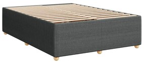 ΚΡΕΒΑΤΙ BOXSPRING ΜΕ ΣΤΡΩΜΑ ΣΚΟΥΡΟ ΓΚΡΙ 140X200 ΕΚ ΥΦΑΣΜΑΤΙΝΟ 3289780