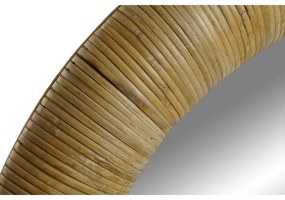 Τοίχο καθρέφτη Home ESPRIT Φυσικό Τροπικό 80 x 7 x 80 cm