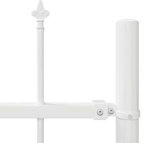 vidaXL Φράχτης  για τον κήπο με λαβή, λευκός, 11,9x0,8 μ, Ήλιος