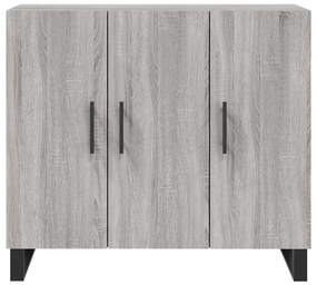 VidaXL Ντουλάπι Γκρι Sonoma 90 x 34 x 80 εκ. από Επεξεργασμένο Ξύλο