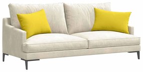 vidaXL Μαξιλάρι Καναπέ 2 pcs Απαλό Κίτρινο 60 x 40 cm ύφασμα