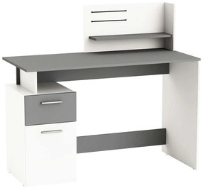 Γραφείο Praxton 162135979 121,5x55x109cm White-Grey