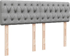vidaXL Κρεβάτι Boxspring με Στρώμα Αν. Πράσινο 160x200εκ Υφασμάτινο