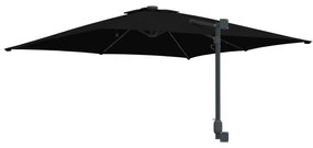 vidaXL Ομπρέλα Κήπου Μαύρο 248.5 x 247.5 x 160 εκ. ύφασμα
