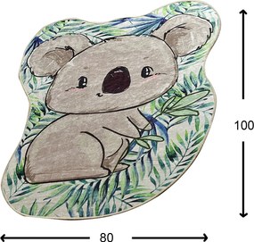 Hall Carpet (80 x 100) Koala Shape Multicolor