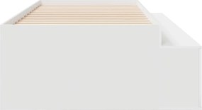 vidaXL Σκελετός Κρεβατιού Λευκό 100 x 200 cm Επεξεργασμένο Ξύλο