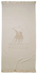 Πετσέτα Θαλάσσης 3780 Beige Greenwich Polo Club Θαλάσσης 80x170cm 100% Βαμβάκι