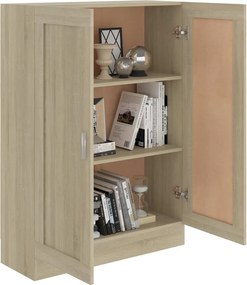 vidaXL Βιβλιοθήκη Χρώμα Sonoma Δρυς 82,5 x 30,5 x 115 εκ. Επεξ. Ξύλο