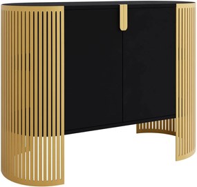 Μπουφές Fikoli III-Μαύρο - Χρυσό